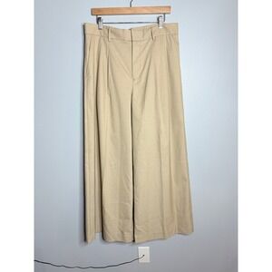 Madewell The‎ Harlow Superwide-Leg Trouser in Brushed Twill 10 Light Neutral